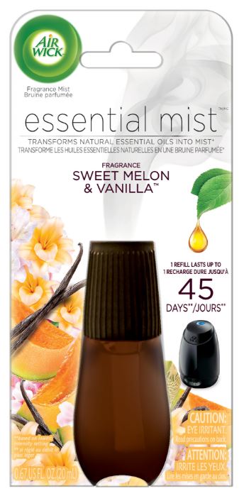 AIR WICK Essential Mist  Sweet Melon  Vanilla Discontinued